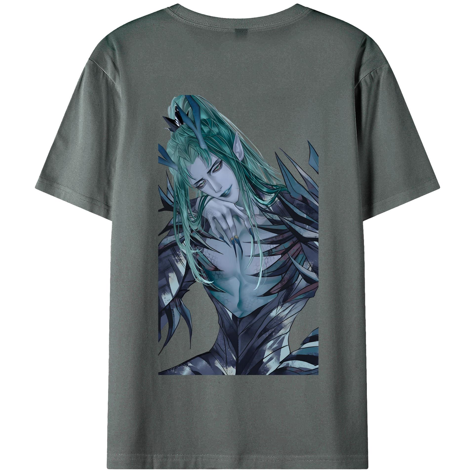 （画像用） Ne Zha 2 ナタ 魔童の大暴れ 綿100％半袖Tシャツ（背面プリント）